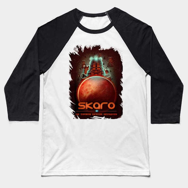 Visit Skaro! Baseball T-Shirt by Omega_Man_5000